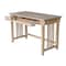 International Concepts Mission Computer Desk 22 in D X 22 H, 30 W X Hardwood, Unfinished OF-45D - alternate 4
